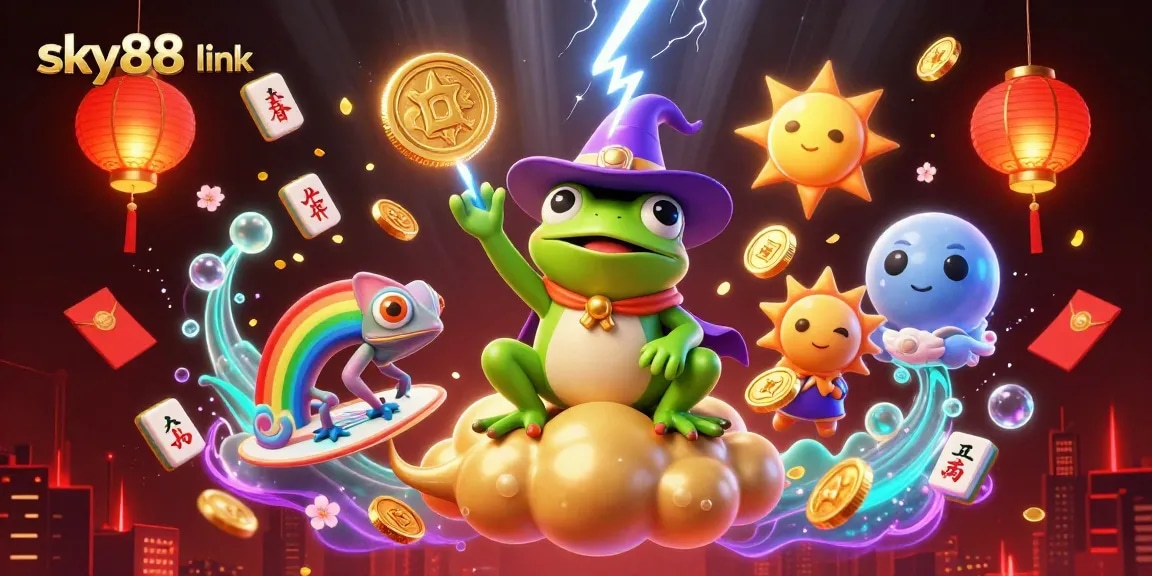 Engage with thrilling gameplay at sky88 link while enjoying a vibrant festival of golden coins and lucky symbols.