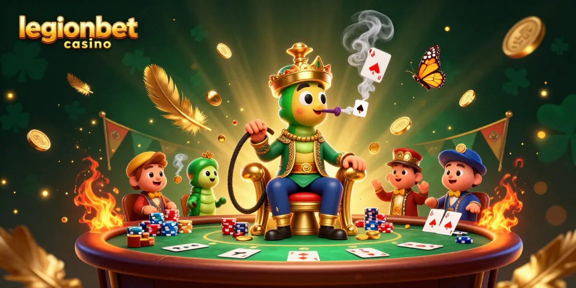 Engage with thrilling poker at legionbet casino amidst a vibrant 3D atmosphere.