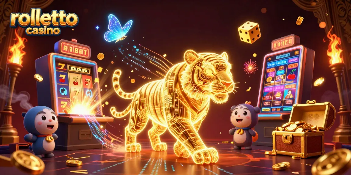 Experience the excitement of rolletto casino with a vibrant 3D scene of games, jackpots, and thrills.